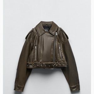 Viral Zara Faux Leather Jacket